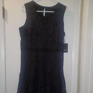 Simply Vera Vera Wang Black Lace Above Knee Dress Size M NWT